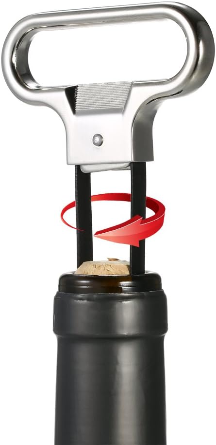 Decdeal Two-Prong Wine Bottle Opener Corkscrew Remover for House Warming Gift