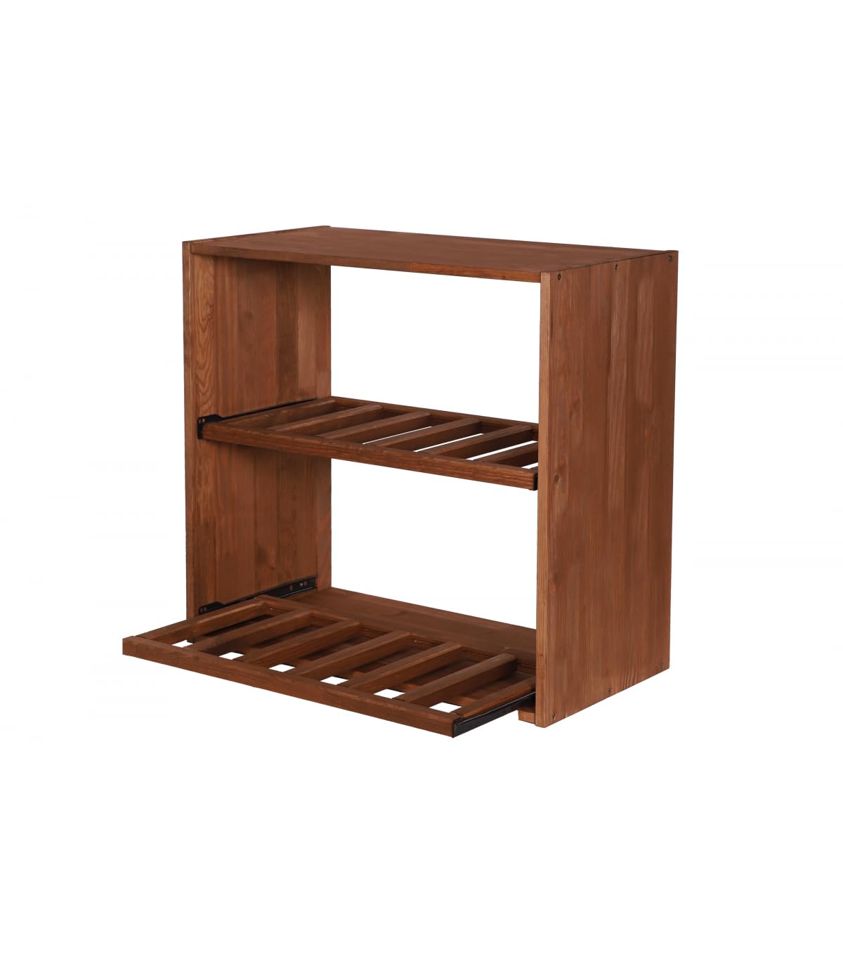 PROREGAL VINCELLAR MOD Modular Wine Rack H x W x D 60 x 60 x 30 cm Extension Module for 30 Bottles with Extendable Levels Solid Pine Wood Natural Wine Holder Wine Stand Bottle Rack Wooden Shelf