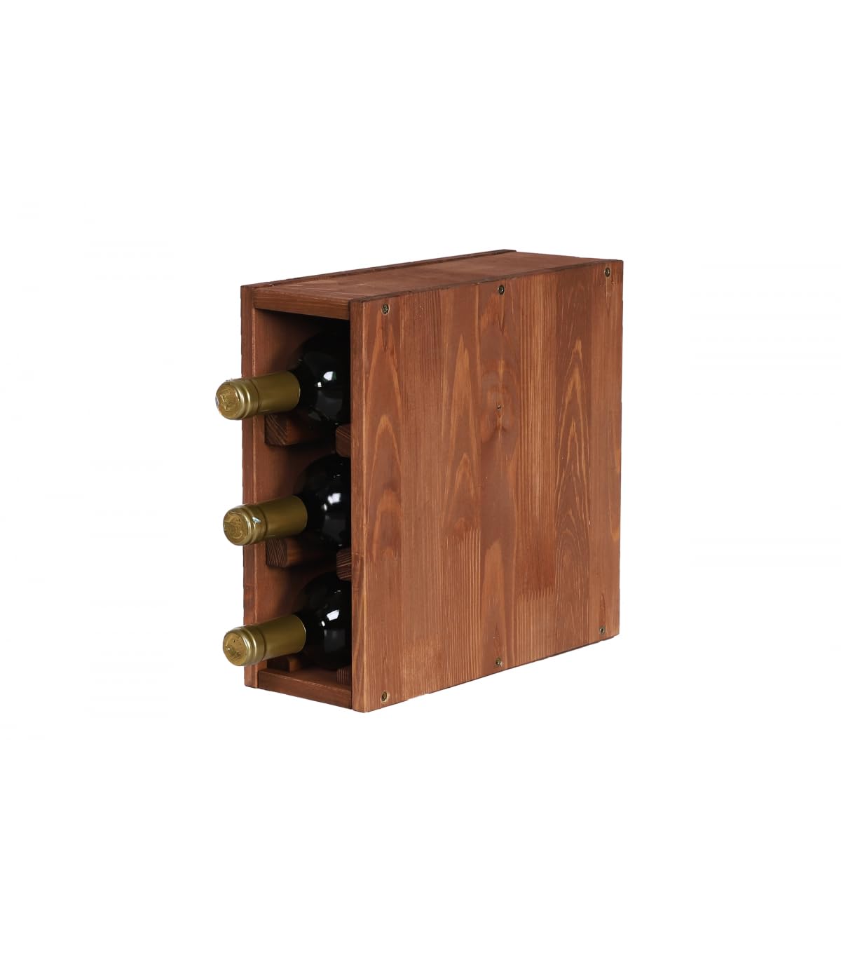 PROREGAL VINCELLAR MOD Modular Wine Rack H x W x D 60 x 60 x 30 cm Extension Module for 30 Bottles with Extendable Levels Solid Pine Wood Natural Wine Holder Wine Stand Bottle Rack Wooden Shelf
