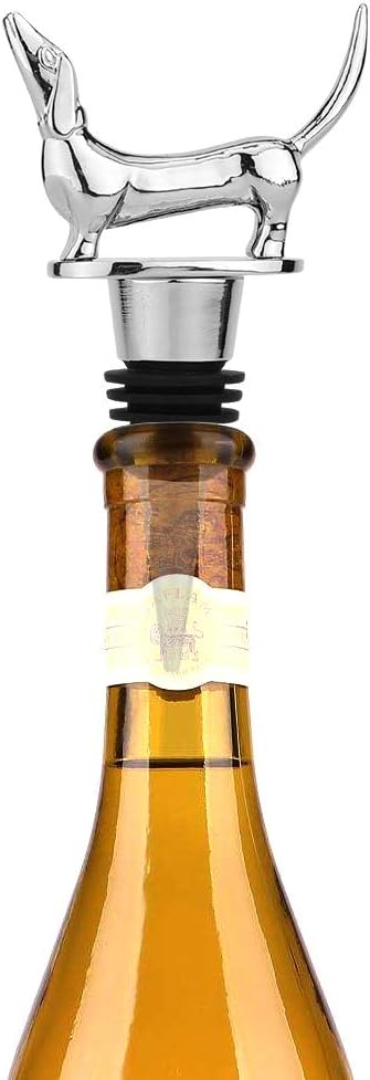 Dachshund Wine Bottle Stopper Champagne Cava Prosecco Sparkle Drink Funny Gifts
