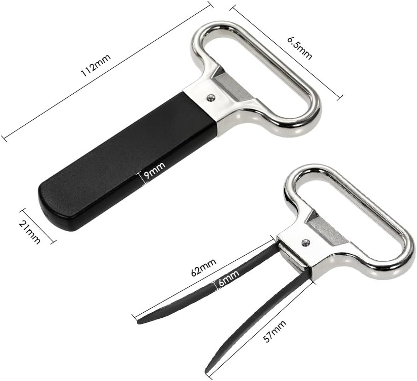 Decdeal Two-Prong Wine Bottle Opener Corkscrew Remover for House Warming Gift