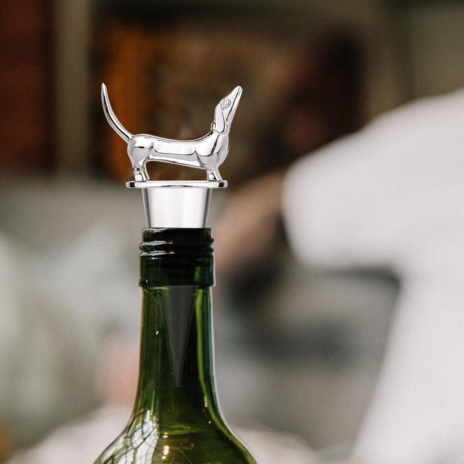 Dachshund Wine Bottle Stopper Champagne Cava Prosecco Sparkle Drink Funny Gifts